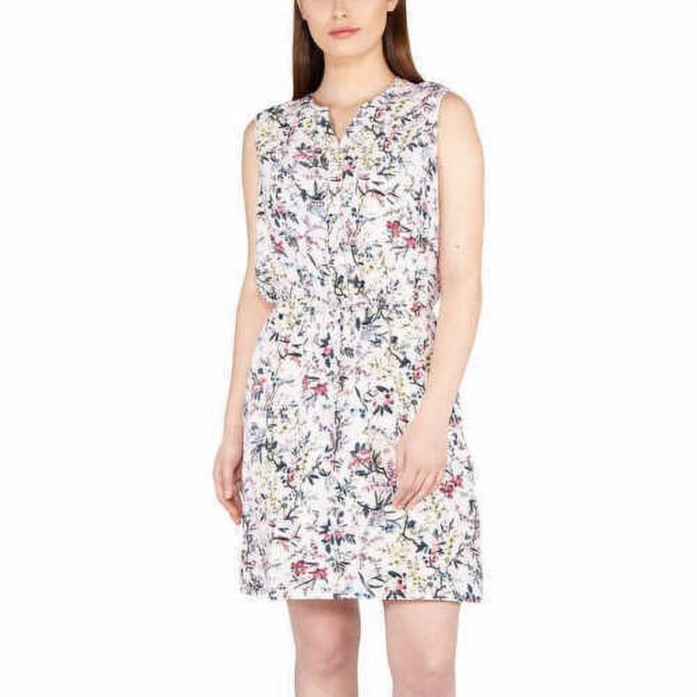 Nicole Miller Original Floral Mini Dress in Pink Size Small